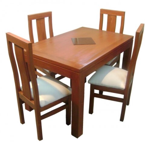 Comedor mesa rectangular 120x80 4 sillas comedores dyp ... Comedores muebles