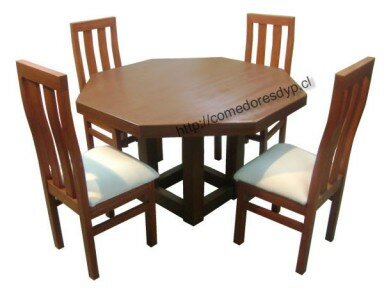 comedor-mesa-octagonal-4-sillas-comedore-moderno